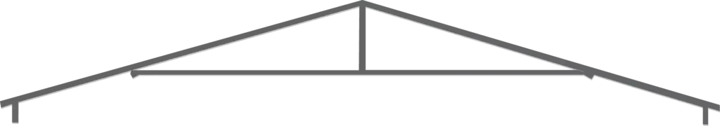 Metal a frame truss
