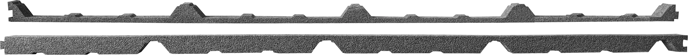 Profile cut inside outside foam closure strip